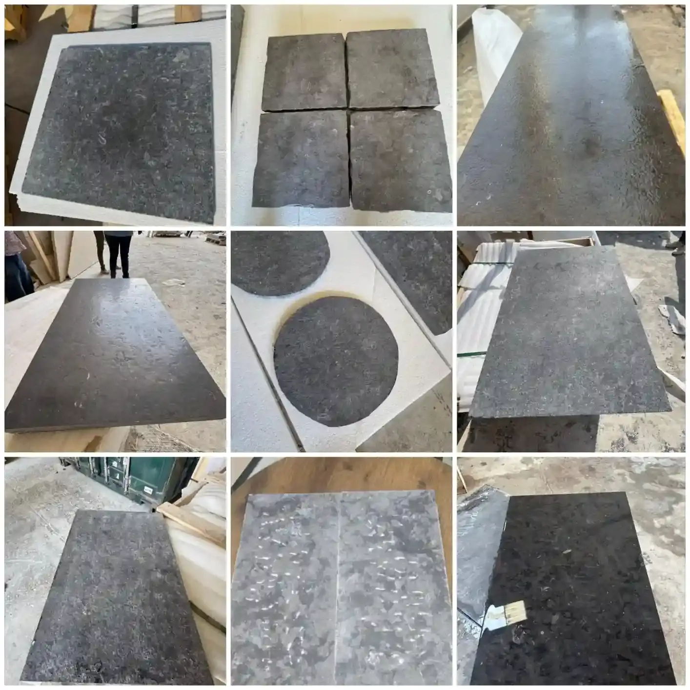 One Stone With Different Finish (Melly Grey Marble)